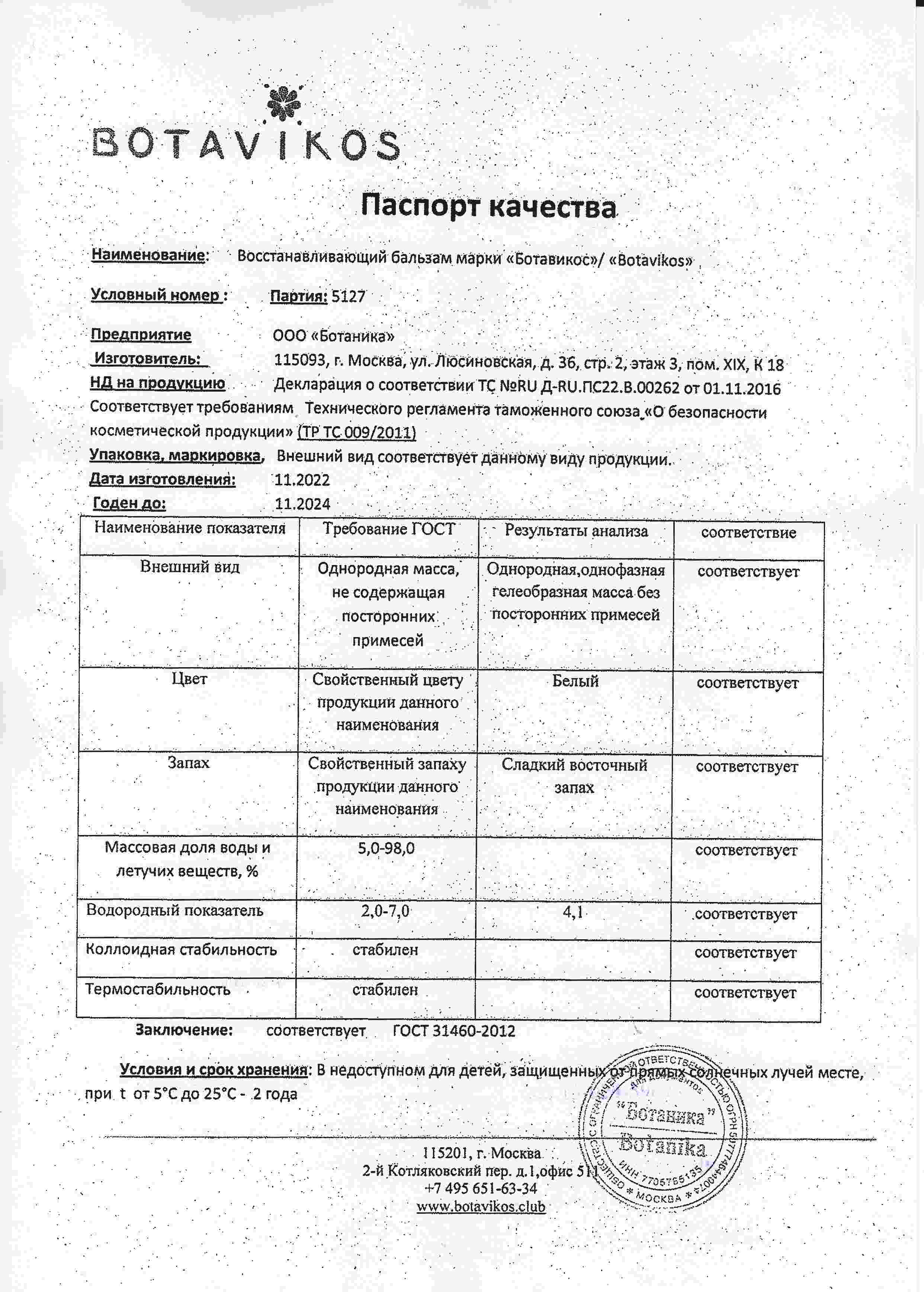 Паспорт №112022